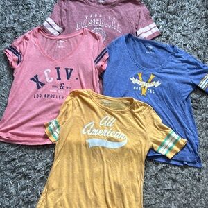4 -Vintage Old Navy Distressed Tees sz L